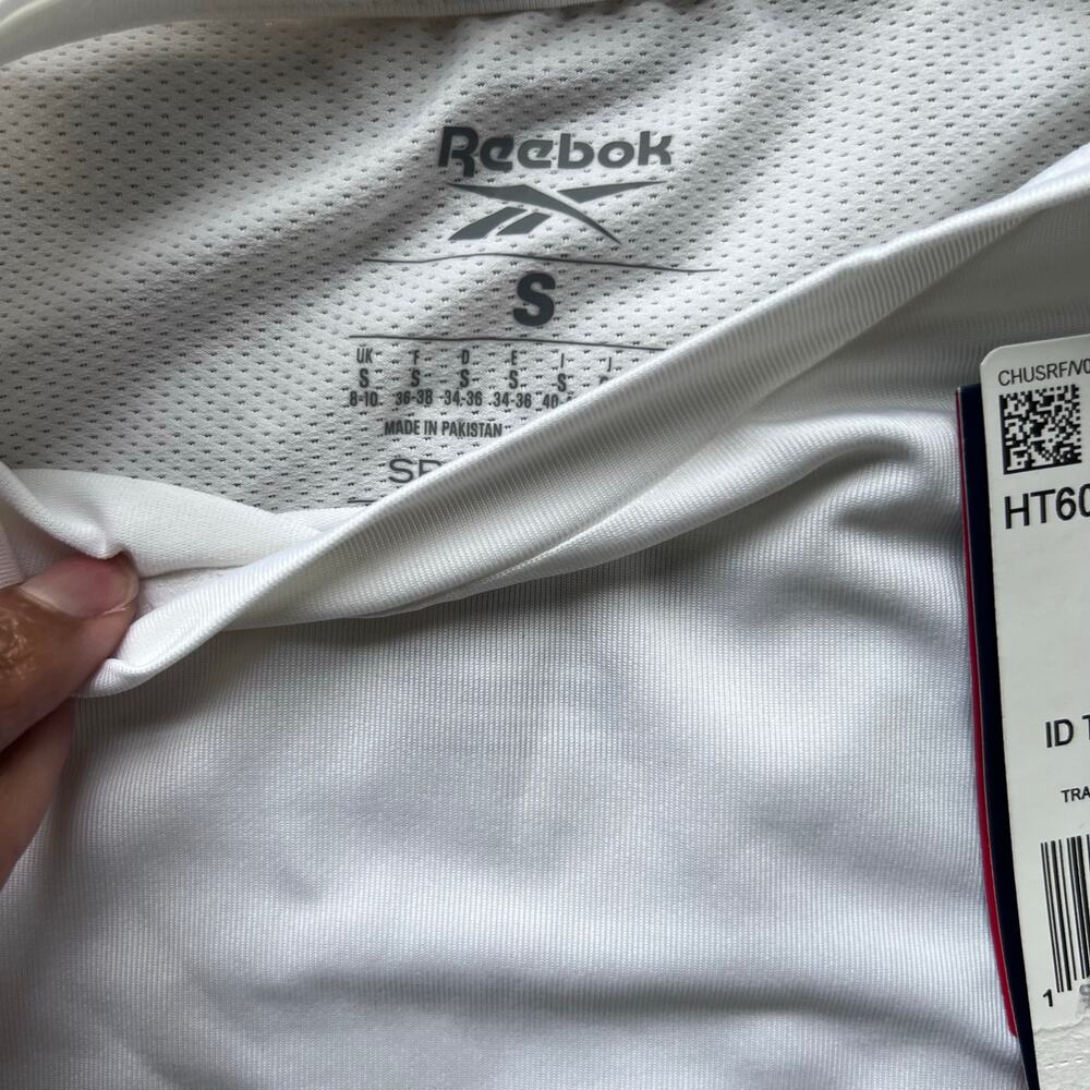 Reebok Women's Small White Identity Training Speedwick T-Shirt - Picture 3 of 4